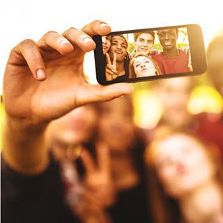 All these happy FB friends